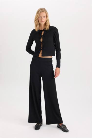 T-Shirt à Manches Longues à Col Rond Coupe Régulière