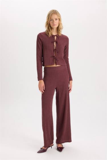 T-Shirt à Manches Longues à Col Rond Coupe Régulière