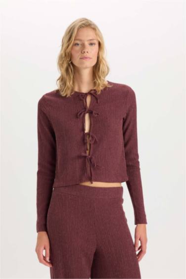 T-Shirt à Manches Longues à Col Rond Coupe Régulière