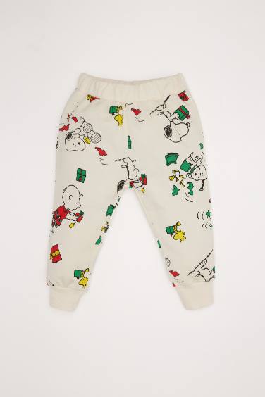 Ensemble Sweatshirt à col rond avec imprimé Snoopy et Jogging pour bébé garçon
