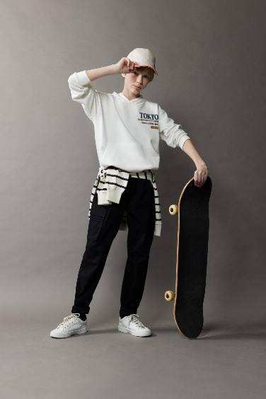 Erkek Çocuk Kargo Jogger Standart Paça Gabardin Pantolon