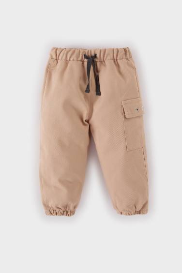 Erkek Bebek Regular Fit Jogger Paça Gabardin Pantolon