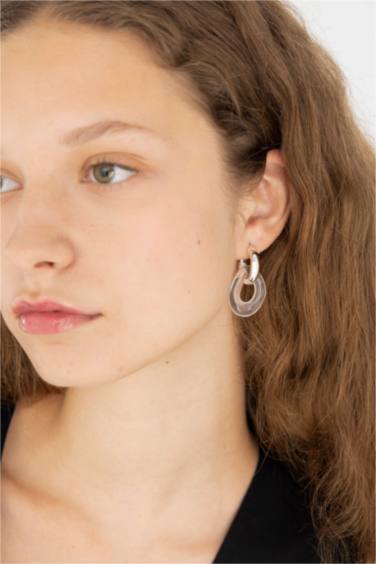 Woman 3 Piece Silver Earrings