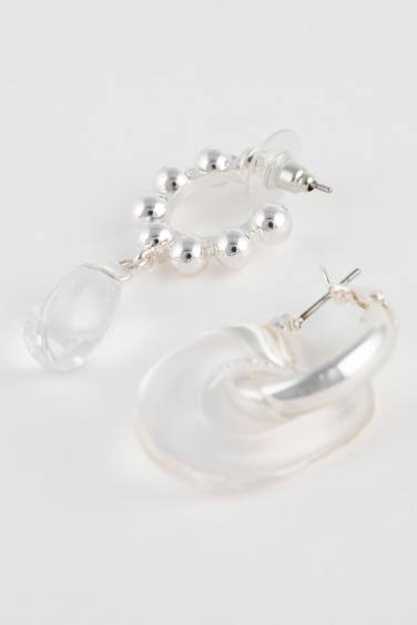 Woman 3 Piece Silver Earrings