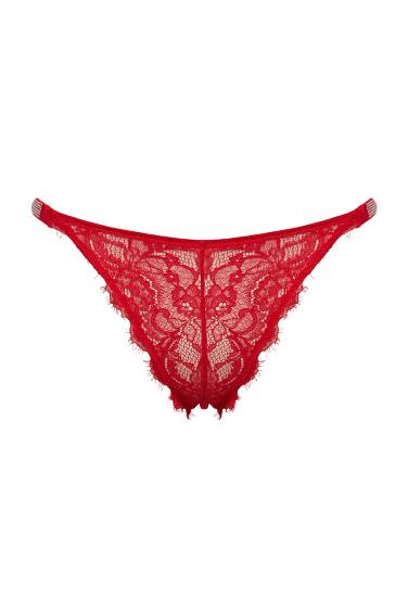 Fall in Love Lace Slip Red Panties