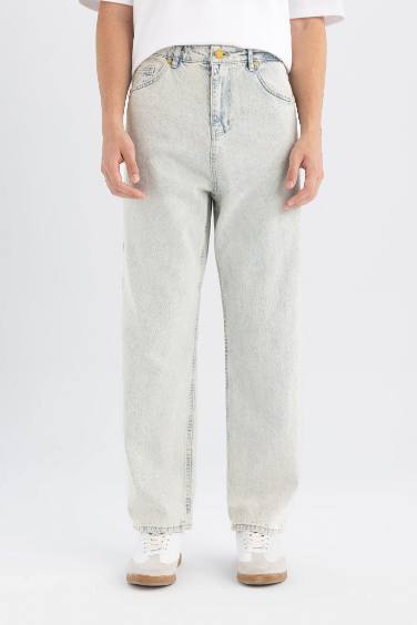 Pantalon en Jean Baggy Taille normale à jambes larges