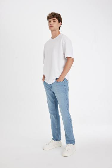 серджио - қалыпты пішім деним тұрақты етек Шалбар