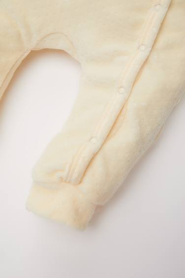 جمبسوت قطيفة بيبي اولادي حديثي الولادة بطبعة كريسماس