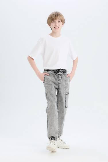 Boy Elastic Banded Leg Jogger Jeans