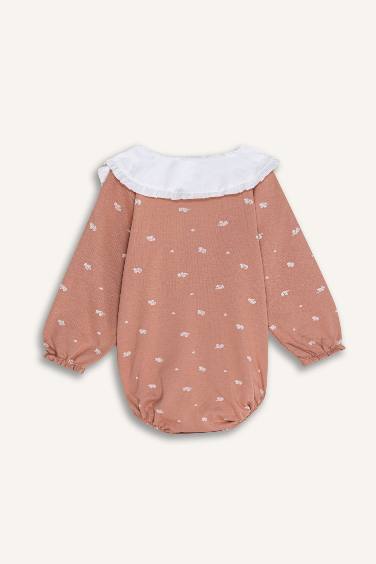 Baby Girl Newborn Printed Thick Fabric Jumpsuit