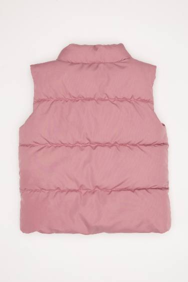 Kız Bebek Su Geçirmez Çift Taraflı Dik Yaka Çıtçıtlı Şişme Yelek