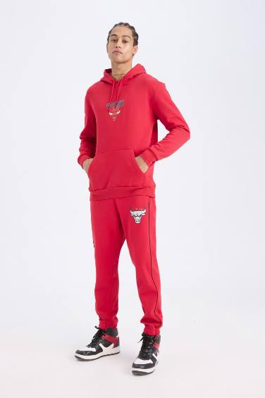 DeFactoFit NBA Chicago Bulls Thick Jogger Sweatpants