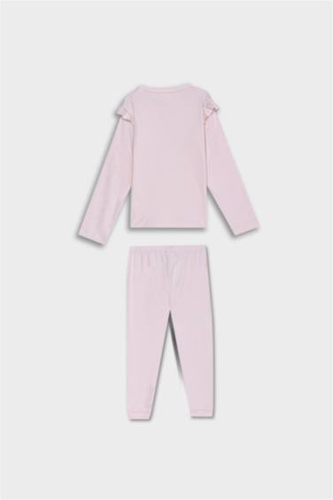Baby Girl Ballerina Printed 2 Piece Pajama Set