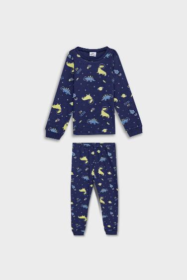 Baby Boy Dinosaur Printed 2 Piece Pajama Set