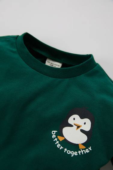 Baby Boy Crew Neck Christmas Themed T-Shirt