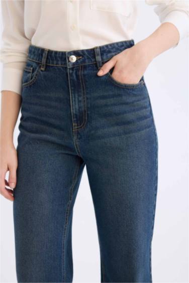 90-шы жылдардағы кең аяқ деним Шалбар