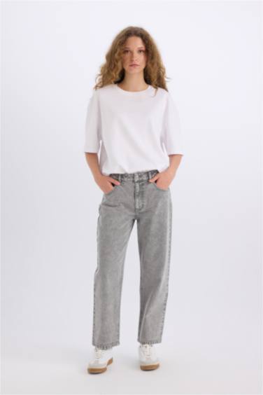 Джинсы Boyfriend с высокой талией