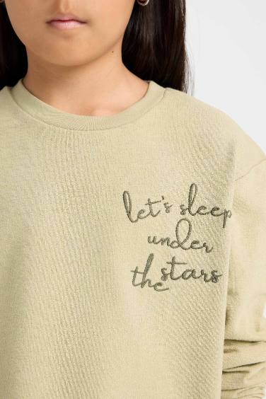 Ensemble Pyjama pour Fille Top à manches longues et bas à taille élastique