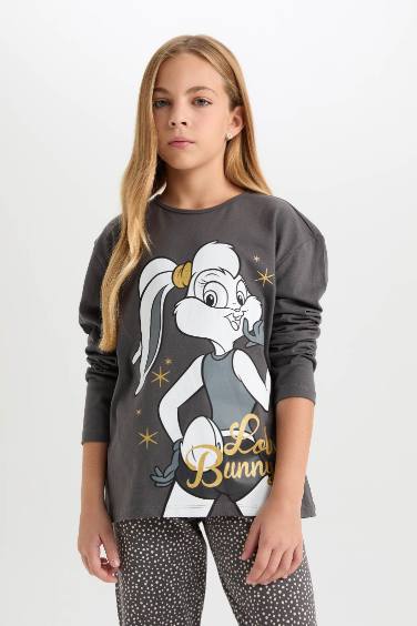 Girl Looney Tunes Top Bottom 2 Piece Pajama Set