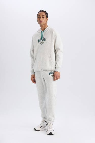 DeFactoFit NBA Milwaukee Bucks, оверсайз толстовка с капюшоном для спорта