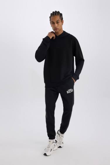 DeFactoFit NBA Milwaukee Bucks Kalın Jogger Eşofman Altı Beli Bağcıklı Standart Fit Cepli