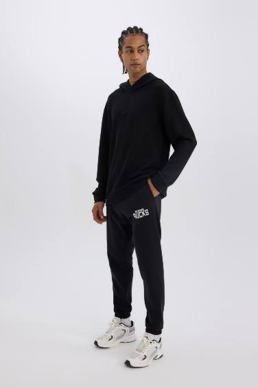 DeFactoFit NBA Milwaukee Bucks Kalın Jogger Eşofman Altı Beli Bağcıklı Standart Fit Cepli