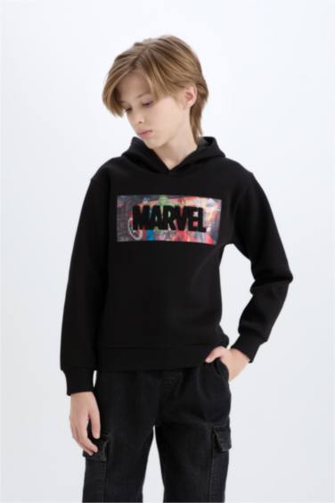 Boy Marvel Avengers Hooded Thick Sweatshirt