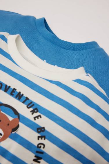 Baby Boy Printed 2 Piece Long Sleeve T-Shirt