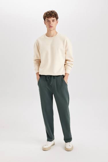 Regular Fit Straight Leg Cotton Sweatpants