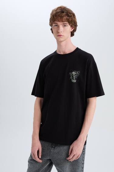 Looney Tunes Boxy Fit Back Printed Cotton T-Shirt