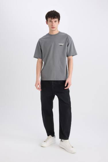 Футболка Marvel Boxy Fit с круглым вырезом и принтом на спине, короткий рукав