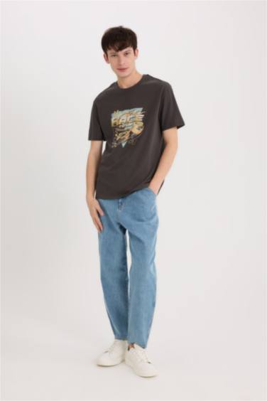 Regular Fit Hot Wheels Licensed Crew Neck Short Sleeve T-Shirt