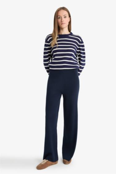 Regular Fit Straight Leg Trousers