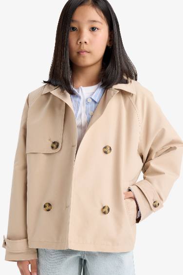 Girl Regular Fit Trench Coat