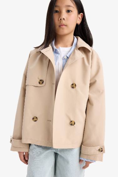 Girl Regular Fit Trench Coat