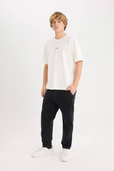 дөңгелек жаға минималл Қысқа жеңді футболка