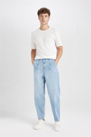 баллон деним кең етек Шалбар