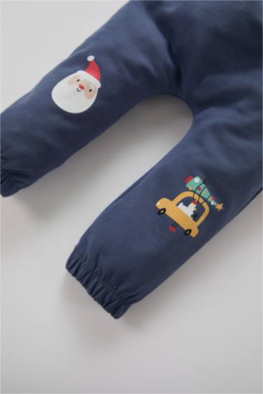 Baby Boy Regular Fit New Year Printed Thin Fabric Sweatpants