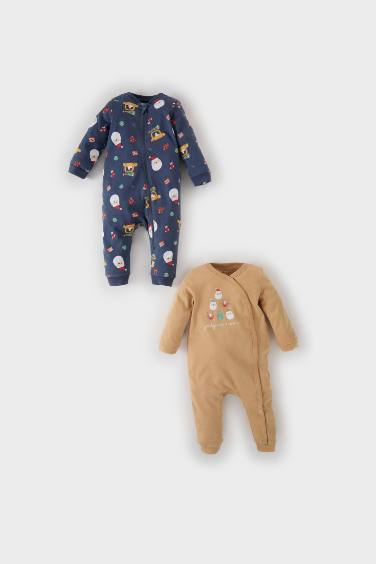 Baby Boy Newborn New Year Printed 2 Piece Jumpsuit