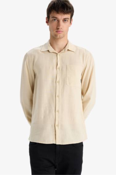 Regular Fit Long Sleeve Cotton Shirt