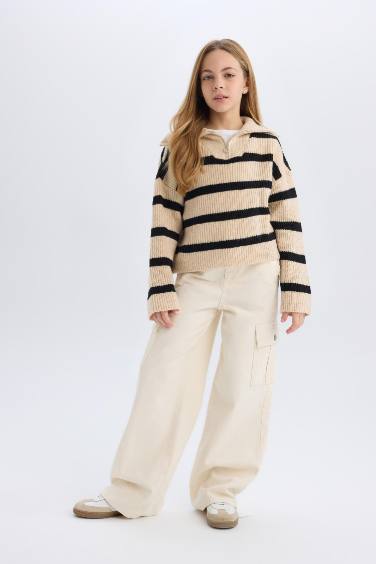 Girl Wide Leg Cargo Wide Leg Jeans