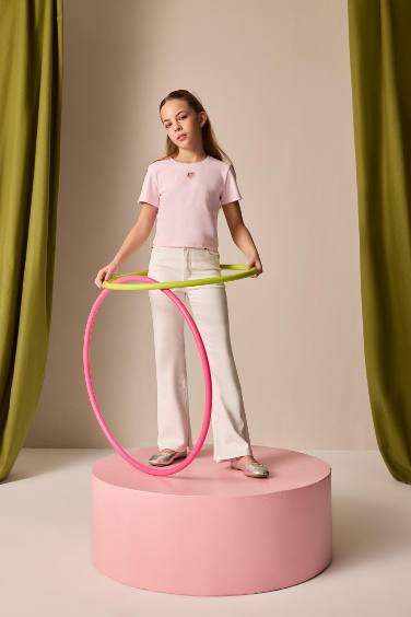 Pantalon Jean évasé pour fille