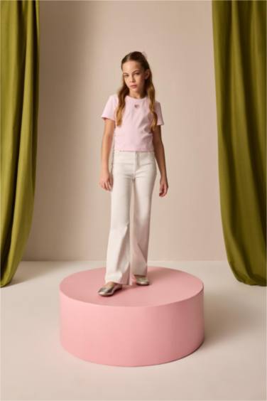 Pantalon Jean évasé pour fille