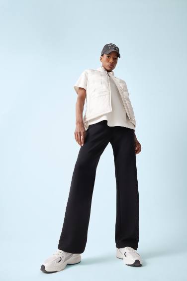 DeFactoFit Straight Fit Standard Length Modal Trousers
