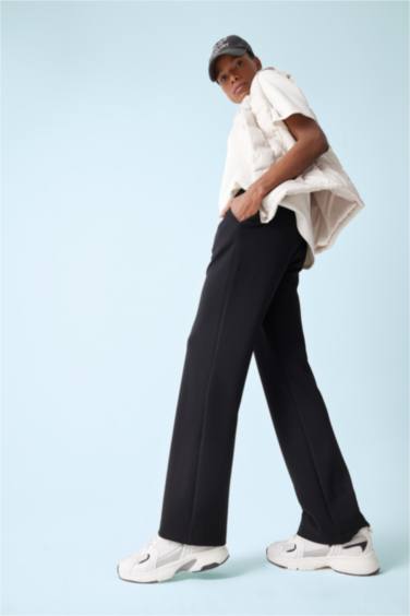 DeFactoFit Straight Fit Standard Length Modal Trousers