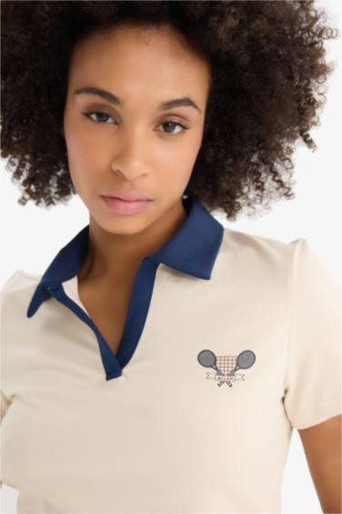 Standart Fıt Kısa Kollu Polo Tişört - Görsel 8