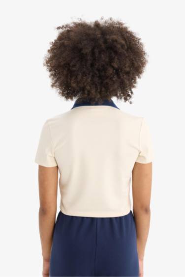 Standart Fıt Kısa Kollu Polo Tişört - Görsel 9