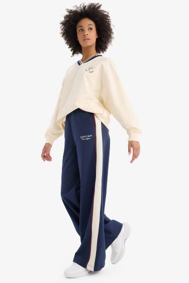 Pantalon Sweatpants long à jambes larges avec poches de DeFactoFit