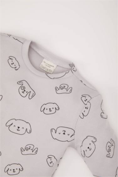 بيجامة أولاد مطبوع من قطعتين