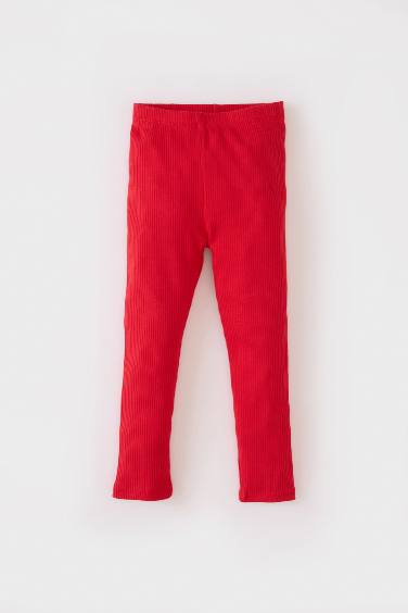 بيجامة بنات مطرز مضلع برقبة مستديرة من قطعتين